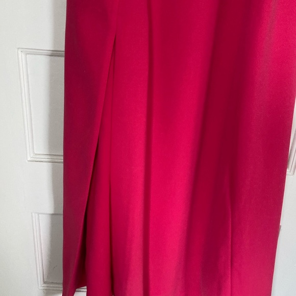 J. Crew Pink Spaghetti Strap Dress w/ Slit - Picture 6 of 8